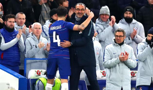 Фабрегас и Сарри, getty images