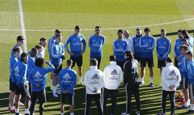 Рамос и Солари выступили перед игроками Реала