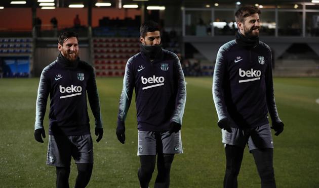 Месси, Суарес, Пике, twitter.com/FCBarcelona