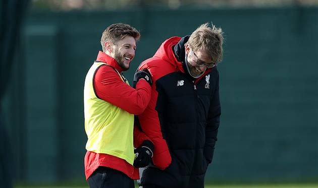 АДАМ ЛАЛЛАНА (СЛЕВА) И ЮРГЕН КЛОПП (СПРАВА), GETTY IMAGES