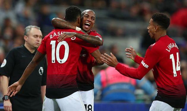 радость игроков манчестер юнайтед, getty images