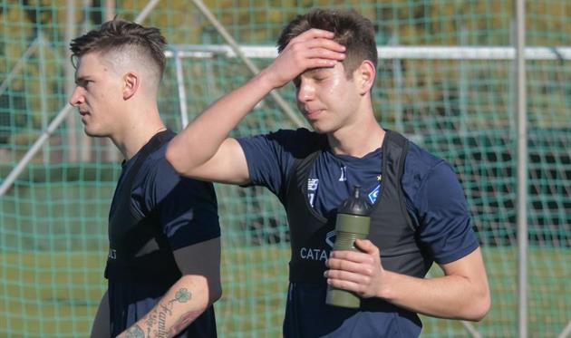 Никита Кравченко (справа) и Беньямин Вербич, фото ФК Динамо