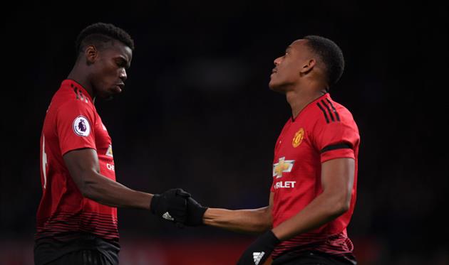 ПОЛЬ ПОГБА (СЛЕВА) И АНТОНИ МАРТИАЛЬ (СПРАВА), GETTY IMAGES