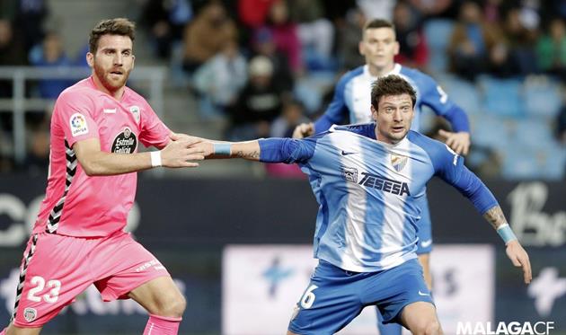 Селезнев в матче с Луго, ФК Малага