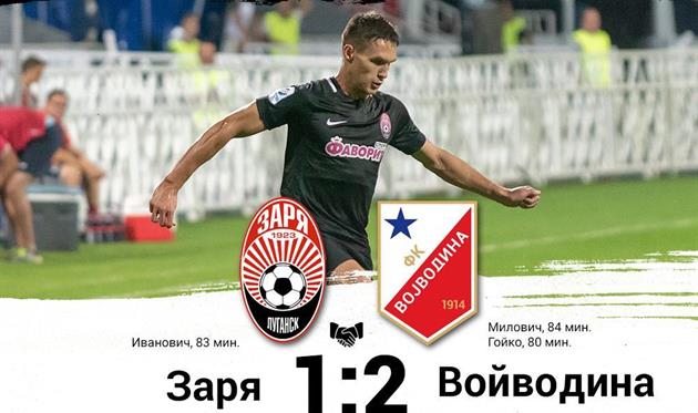 Заря уступила Войводине