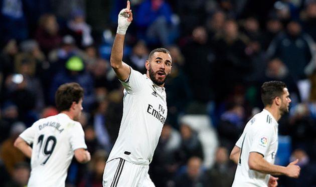 карим бензема открыл счет в матче, getty images