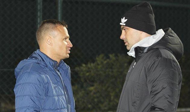 Вячеслав Шевчук и Горан Саблич, фото ФК Олимпик