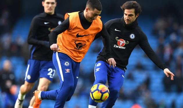 Эден Азар и Сеск Фабрегас, getty images