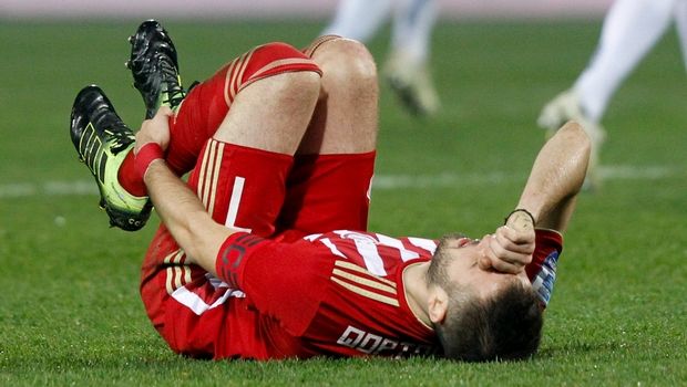 Капитан Олимпиакоса травмировался перед матчем с Динамо