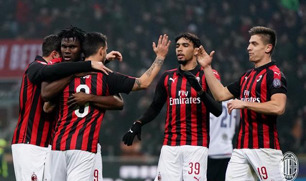 игроки Милана, фото: twitter.com/acmilan