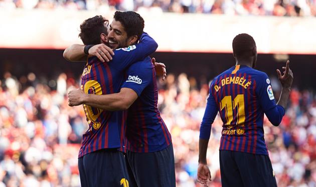 Месси и Суарес, getty images