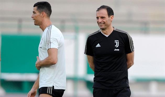 Криштиану Роналду и Массимилиано Аллегри, Getty Images