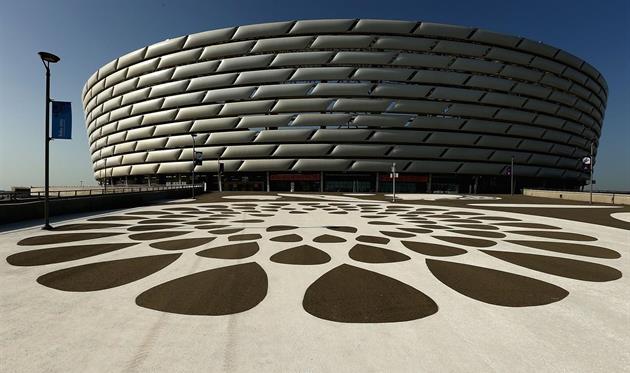 Олимпийский стадион в Баку, фото twitter.com/UEFA