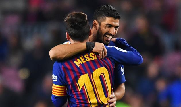 Луис Суарес и Лионель Месси, getty images