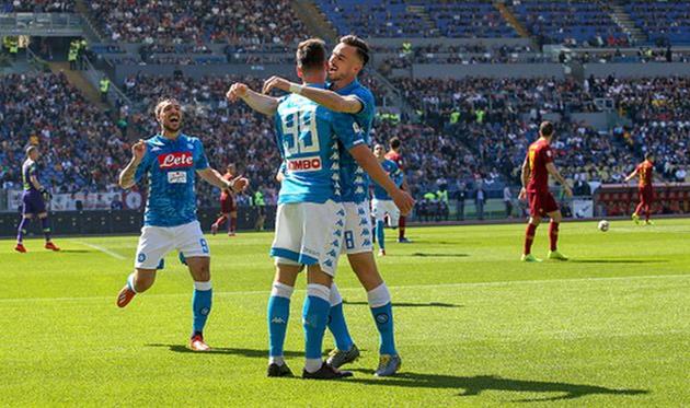 наполи легко обыграл рому, getty images