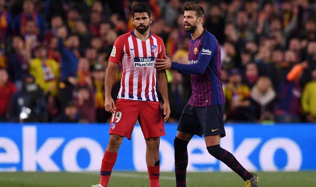 Диего Коста (слева) и Жерар Пике (справа), Getty Images