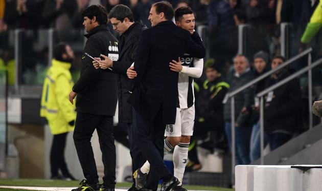 Массимилиано Аллегри и Криштиану Роналду, Getty Images