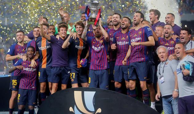 Барселона с Суперкубком
