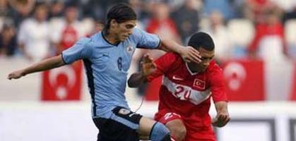 Касерес защищает цвета сборной Уругвая, фото Reuters