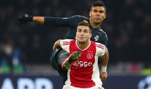 Тадич в борьбе против Каземиро, getty images