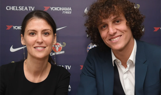 Марина Грановская и Давид Луис, фото ФК Челси