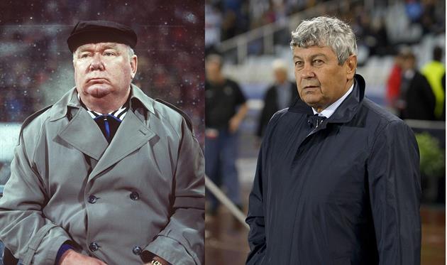 Валерий Лобановский (слева) и Мирча Луческу (справа), коллаж Football.ua