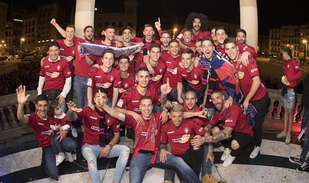 фото игроков осасуны во время празднования, твиттер осасуны