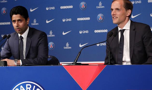 Нассер Аль-Хелаифи (слева) и Томас Тухель (справа), photo PSG FC