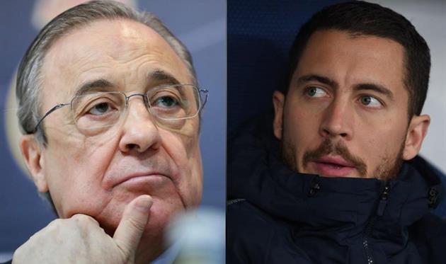 Флорентино Перес (слева) и Эден Азар (справа), Getty Images/Football.ua