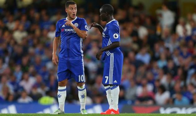 Эден Азар и Нголо Канте, photo Chelsea FC
