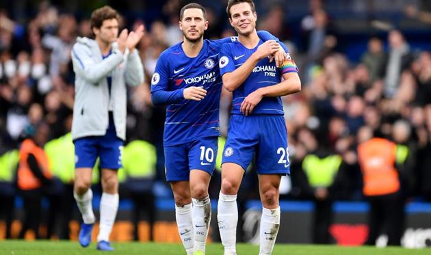 Эден Азар и Сезар Аспиликуэта, Getty Images