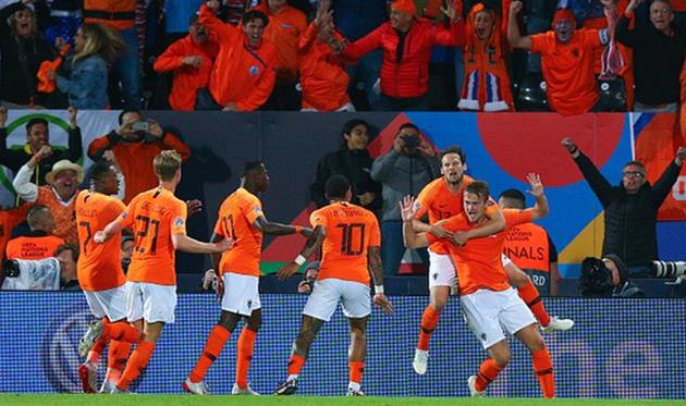 радость игроков сборной нидерландов, getty images