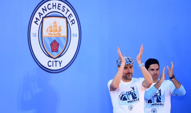 Пеп Гвардиола и Микель Артета, getty images