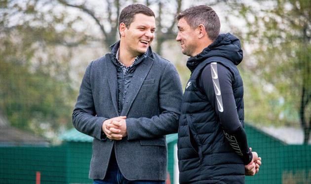 Андрей Засуха (слева) и Руслан Костышин (справа), фото ФК Колос Ковалевка