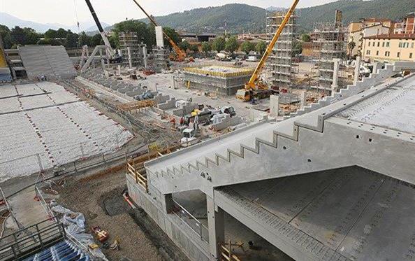 Джевисс Стэдиум растет на глазах, фото ФК Аталанта