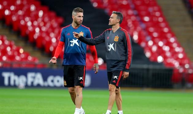 Серхио Рамос и Луис Энрике, Getty Images