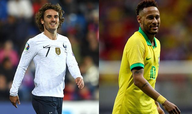 Гризманн, Неймар; Football.ua/Getty Images