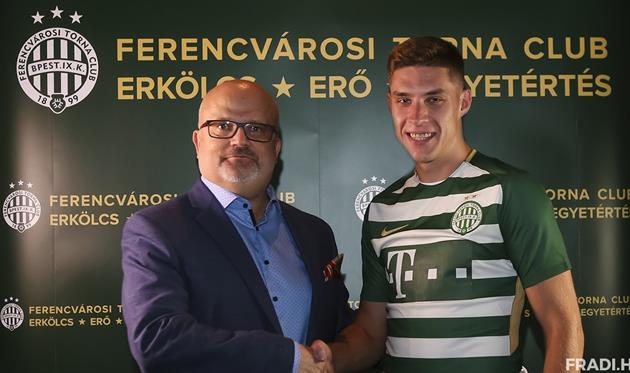 Даниил Игнатенко (справа), фото: ФК Ференцварош 