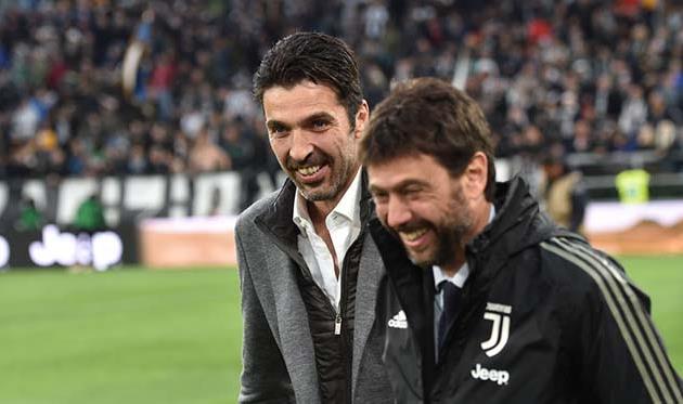 Джанлуиджи Буффон и президент Юве Андреа Аньелли, getty Images