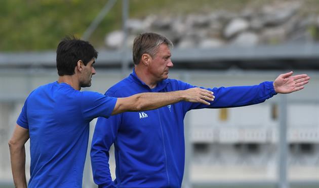 Александр Хацкевич и Висенте Гомес, фото: ФК Динамо