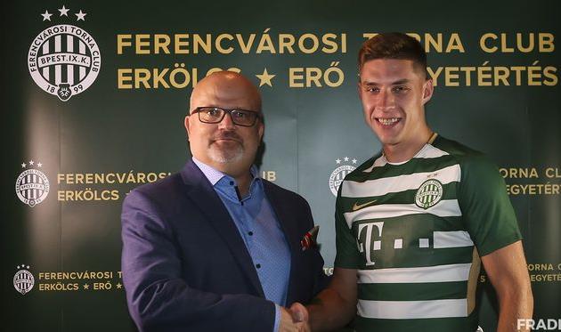 Игнатенко (справа), ФОТО ФК ФЕРЕНЦВАРОШ