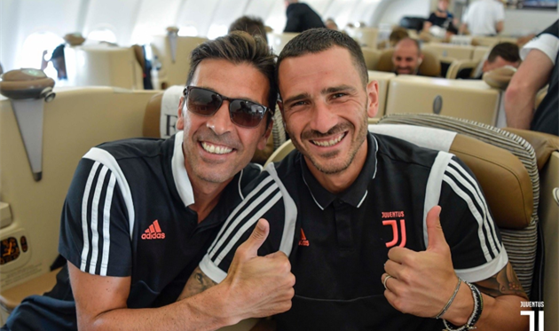 Джанлуиджи Буффон и Леонардо Бонуччи, фото ФК Ювентус