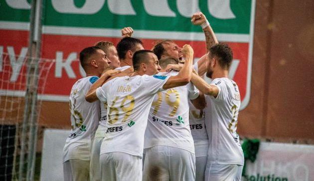 Радость игроков Колоса, фото ФК Колос