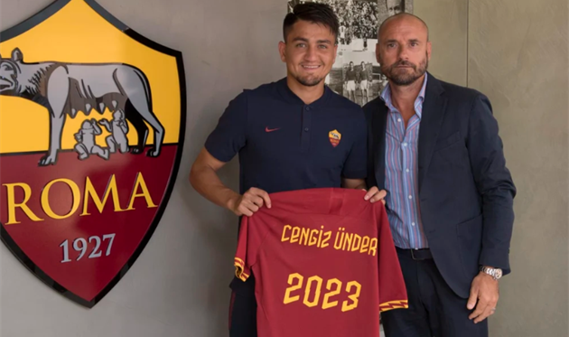 ДЖЕНГИЗ УНДЕР (СЛЕВА), ФОТО ФК РОМА