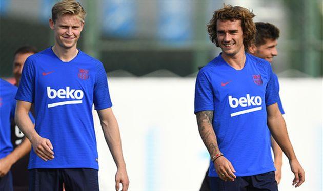 френки де йонг и антуан гризманн, getty images