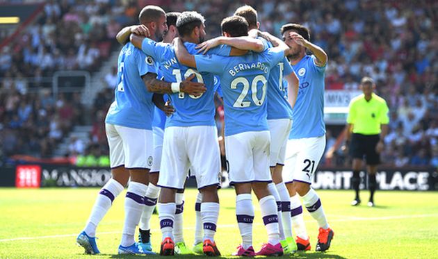 радость игроков манчестер сити, getty images