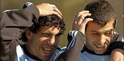 Карлос Тевес и Хавьер Маскерано, АР