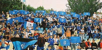 Праздник на улице одесских болельщиков, chernomorets.com