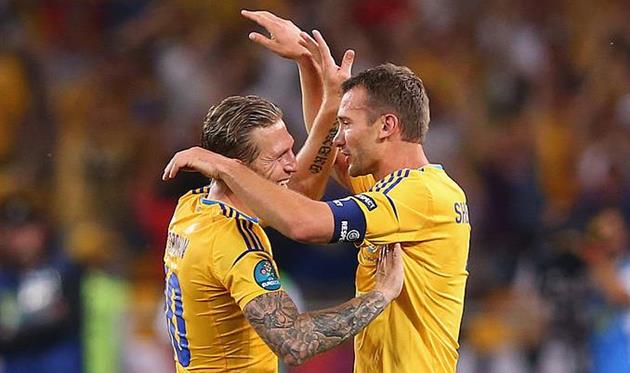 Андрей Воронин и Андрей Шевченко, Getty Images