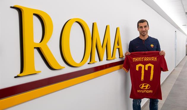Генрих Мхитарян, фото ФК Рома
